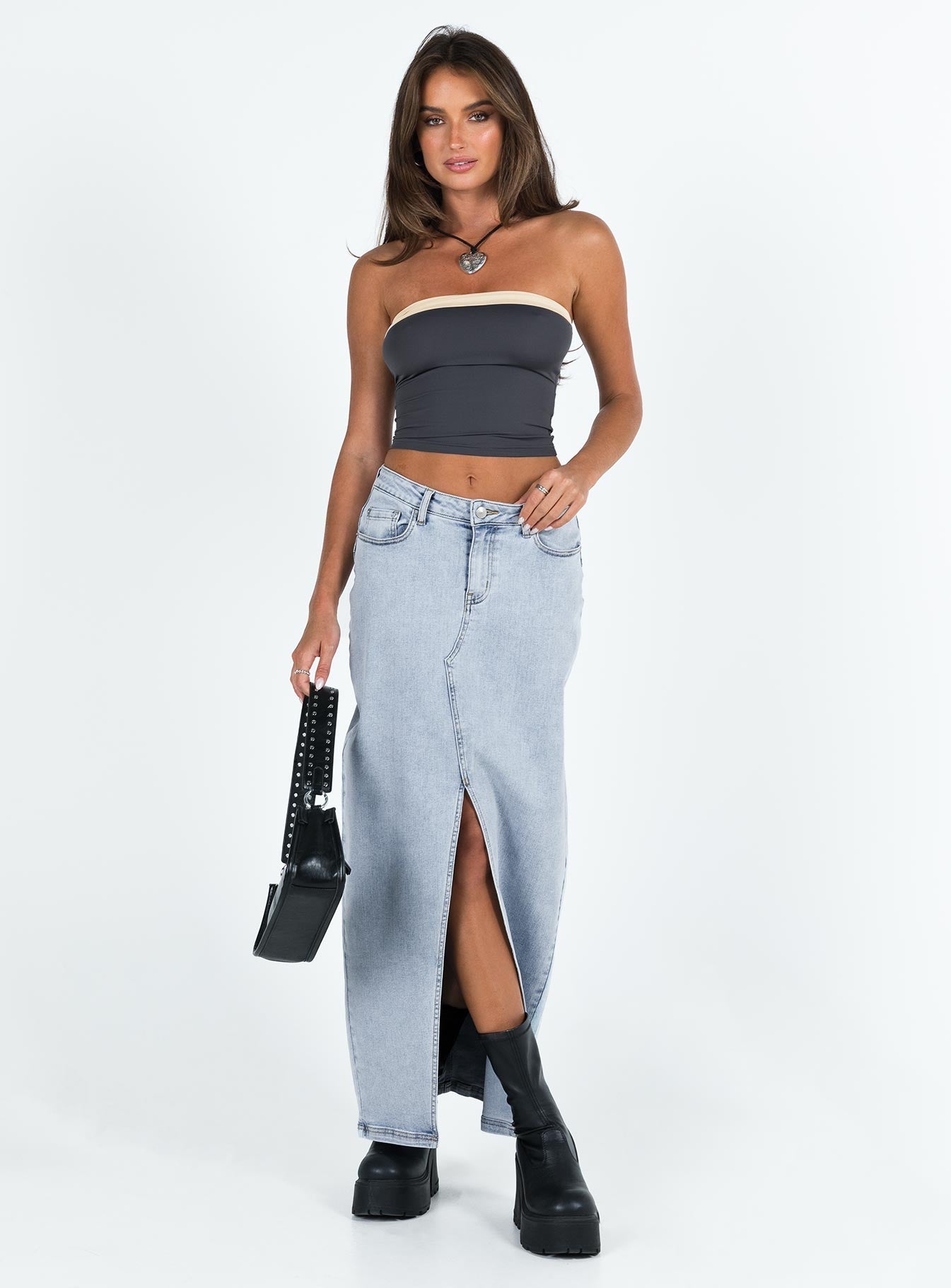 Miko Tube Top Slate