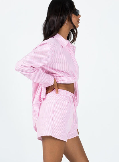 The Chloe Set Pink Stripe Low Impact