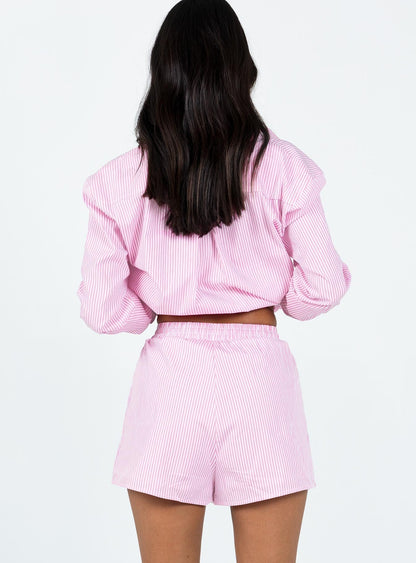 The Chloe Set Pink Stripe Low Impact